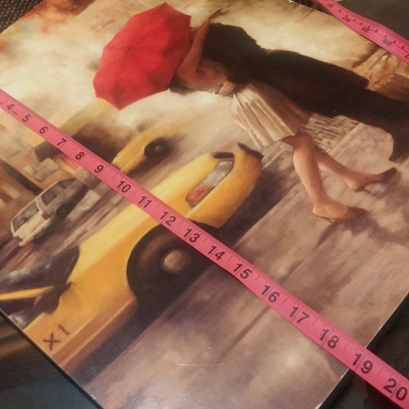 Art Paint Kissing Under Umbrella In New York Romantic Couple Sweet Love Picture - Picture 15 of 15